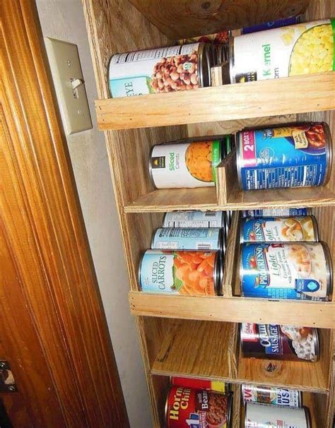 Diy Fifo Can Rack Creative Canned Food Storage Ideas Can Storage