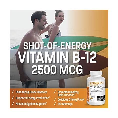 Vitamin B12 2500mcg Shot Of Energy Fast Dissolve Chewable Tablets
