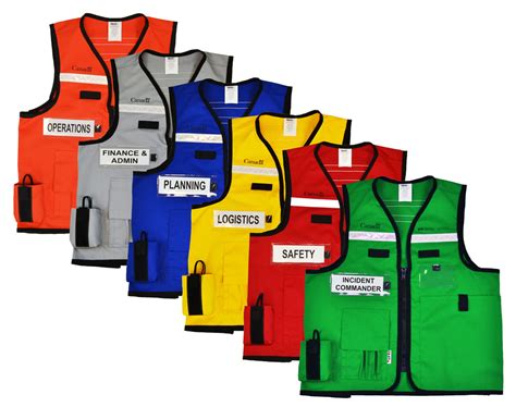 Incident Command Colour Coded Vests Fast Limited Fast Limited