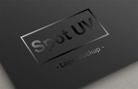 As it names, a spot uv is applied to be chosen spots, of a name card. Spot UV Logo Mockup — Medialoot