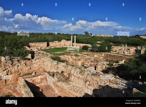 Ancient Ruins Salamis Northern Cyprus Stock Photo Alamy
