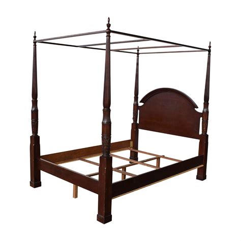 Then rod builds it, you bring the ute back and rod fits it and away you go, ready for canvas or vinyl. 83% OFF - Wood Four Poster Canopy Bed Frame / Beds