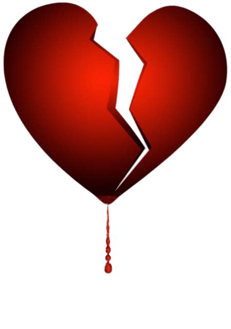 Download Broken Bleeding Heart Transparent Png Stickpng