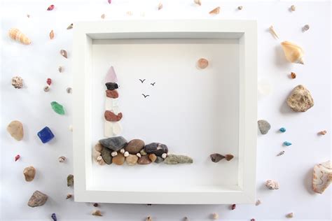 Diy Sea Glass Art With Pebbles Tutorial Feeling Nifty