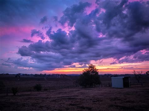 Sunset After The First Rain In Quite A While In The Lachlan Valley Nsw