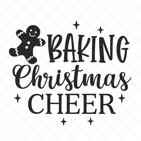 Baking Christmas Cheer Svg Christmas Svg Holiday Svg Kitchen Svg