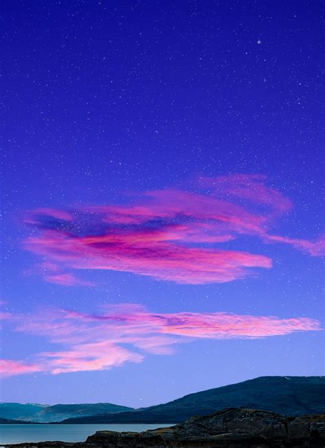 Download Wallpaper 840x1160 Pink Clouds Sky Minimal Sunset Nature