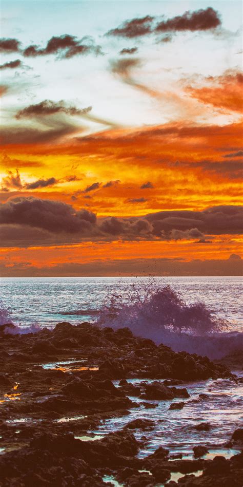 1080x2160 Hawaii Sunset 5k One Plus 5thonor 7xhonor View 10lg Q6 Hd 4k Wallpapers Images