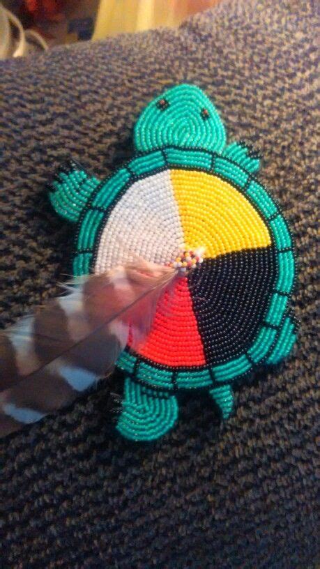 Native American Beaded Turtle Medallion For Sale 100 Beaded Belts