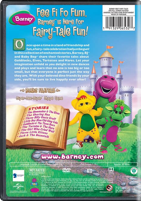 Barney Best Fairy Tales Dvd Region 2 Me Adam Megastore Kuwait