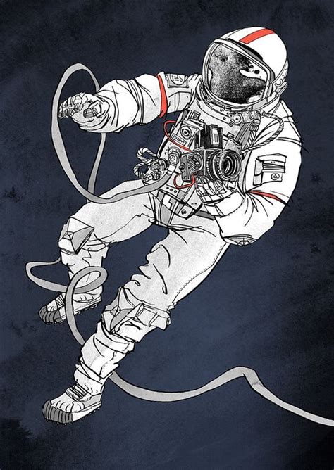 Illustration Astronaut Illustration Astronaut Art Astronaut Drawing