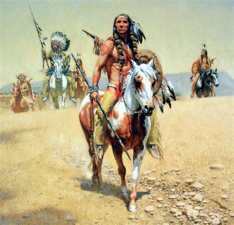 Comanche War Trail Frank Mccarthy Sn Le Fine Art Print Wcoa Indian