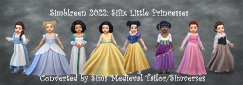 Sifix Disney Princess Dresses For Little Girls The Sims 4 Create A