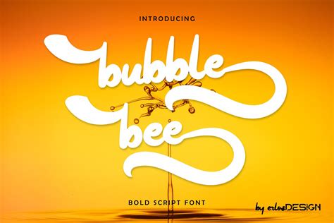 Bubble Bee Font 910071 Handwritten Font Bundles