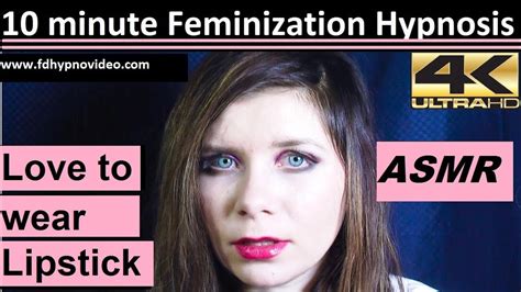 10 Minute Feminization Hypnosis Forced To Wear Lipstick ASMR 4k Ultra