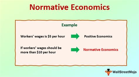 Normative Economics Examples Normative Economics Statement