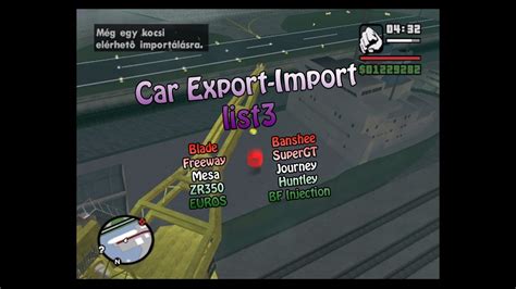 Autó Export Import 33 Grand Theft Auto San Andreas Végigjátszás