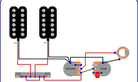 Two dedicated volume controls and two dedicated tone before we really dive into new wiring possibilities, let's quickly recap what a pot is and how it works. The Guitar Wiring Blog - diagrams and tips: Simple and Popular „Volume + Tone" Guitar Wiring