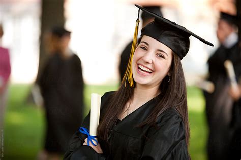 Graduation: Pretty, Smiling High School Graduate by Sean Locke