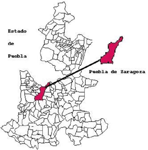 Mapas De Puebla Con Municipios Para Colorear Y Descargar Colorear