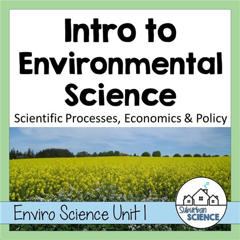 Intro To Environmental Science Unit Suburban Science
