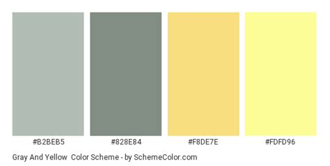Gray And Yellow Color Scheme Gray
