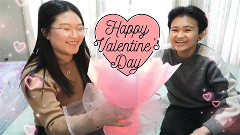 Speaking Bisaya To My Girlfriend Happy Valentines Day Lesbian Couple Vlog 🐣 Pang Zi 🐣