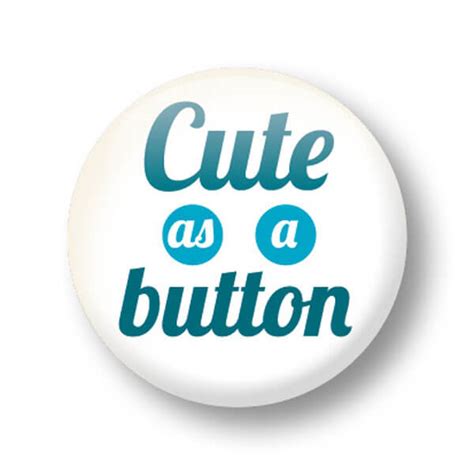 Button Englisch Cute As A Button Strickimicki Geschenke Zum Thema