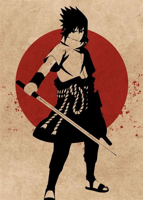 Sasuke Uchiha Naruto Poster By Everything Anime Displate Sasuke