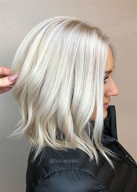 platinum blonde hair with black lowlights
