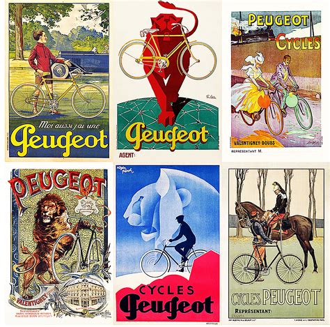 Peugeot Bicycles France Cycling Posters Bicycle Art Cycling Posters Bicycle Art