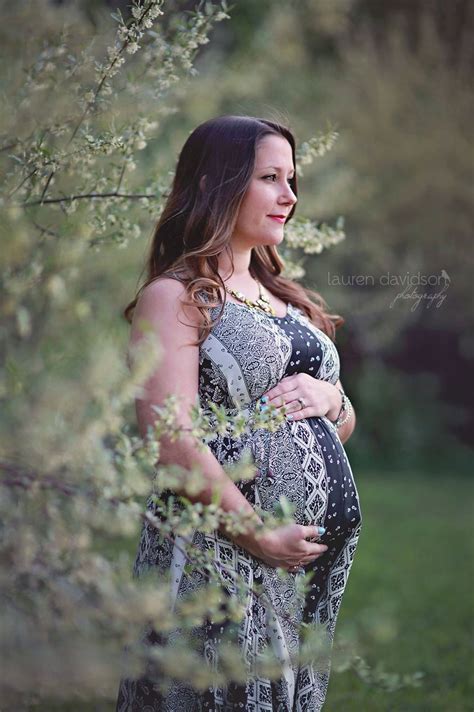 Pregnancy Detail Photo With Wild Flowers Plants Bushes Pregnancy