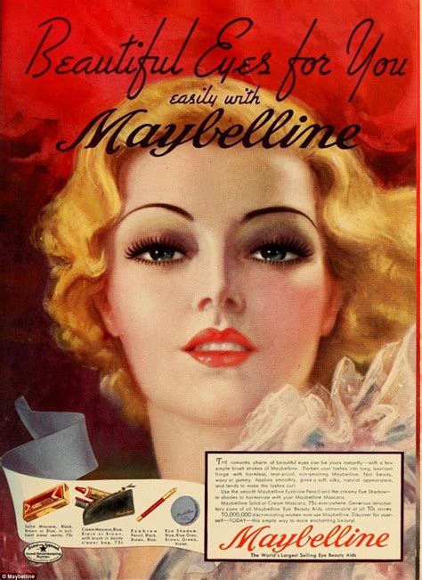Vintage Makeup Campaigns Document The Evolution Of Beauty Over The Last Century Daily Mail