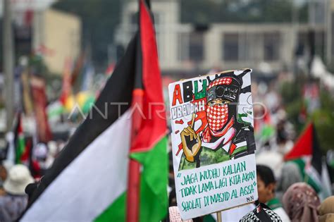 Aksi Damai Untuk Palestina Di Depok Antara Foto