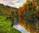 Arm of the Jeufosse, Autumn - Claude Monet | Monet art, Claude monet ...