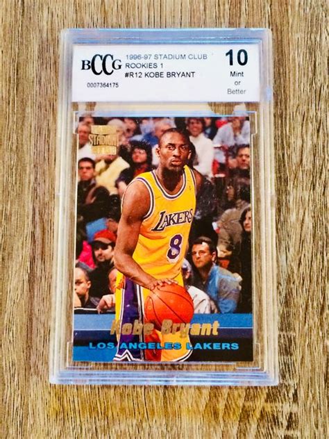 Shop comc's extensive selection of all items matching: Topps - Kobe Bryant - Graded rookie card 1996 Stadium Club - Catawiki