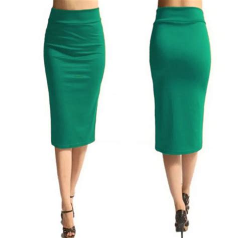 2016 New Elastic Women Celebrity A Line Skirts Slim Sexy Commuter Ol