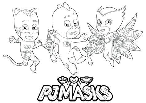Pj masks coloring page to print and color for free. Pj masks to print for free - PJ Masks Kids Coloring Pages