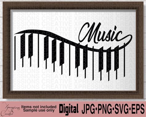 Piano Keys Svg Piano Music Svg Musical Svg Piano Mug Svg Etsy