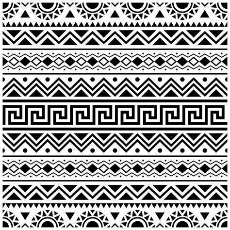 Simple Aztec Patterns To Draw
