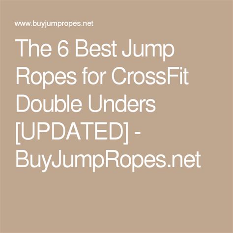 5 Best Jump Ropes For Crossfit Double Unders 2020 Best Jump Rope Crossfit