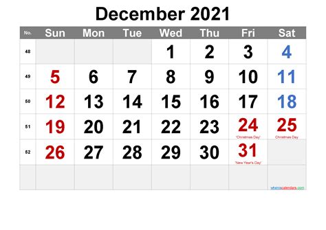 December 2021 Calendar Printable Pdf Calendar Printables Free Blank