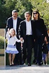 Nicolas Sarkozy, sa femme Carla Bruni et leur fille Giulia arrivent au ...