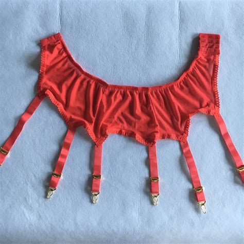 allacki sexy sheer mesh garter belt 6 straps suspender for stockings s~xxl ebay