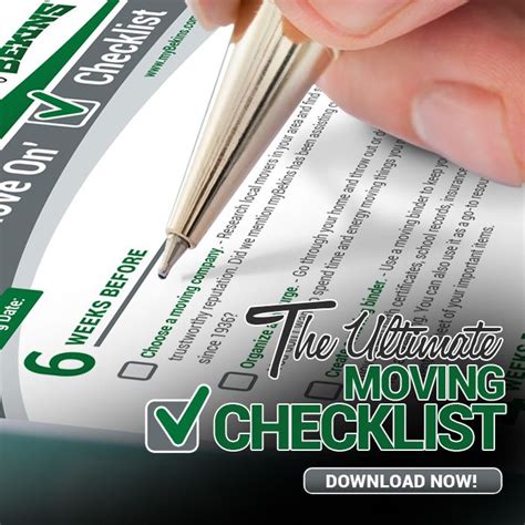 The Ultimate Get Your Move On Checklist Moving Checklist Stress