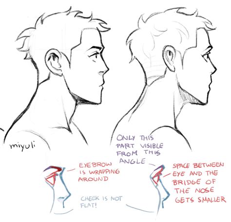 Anime Male Side Profile Drawing Reference A Comprehen