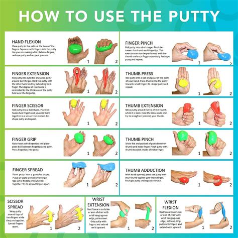 Therapy Putty Resistive Hand Exercise Theraputty Choose Size