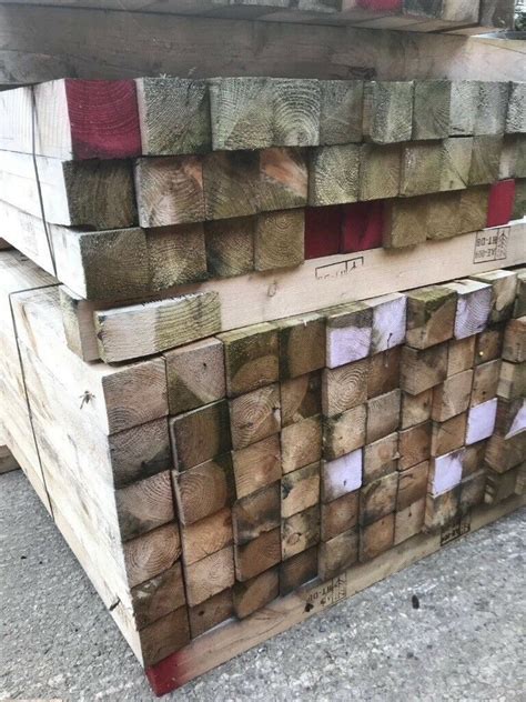 Reclaimed Timber Wooden Planks 4x4 4ft Long In Burscough