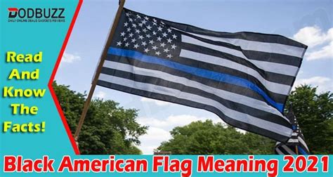 Black American Flag Meaning 2021 Aug Know Essence Here