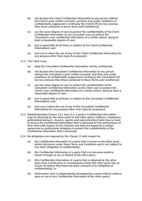 Consultancy Terms And Conditions Premium Docular